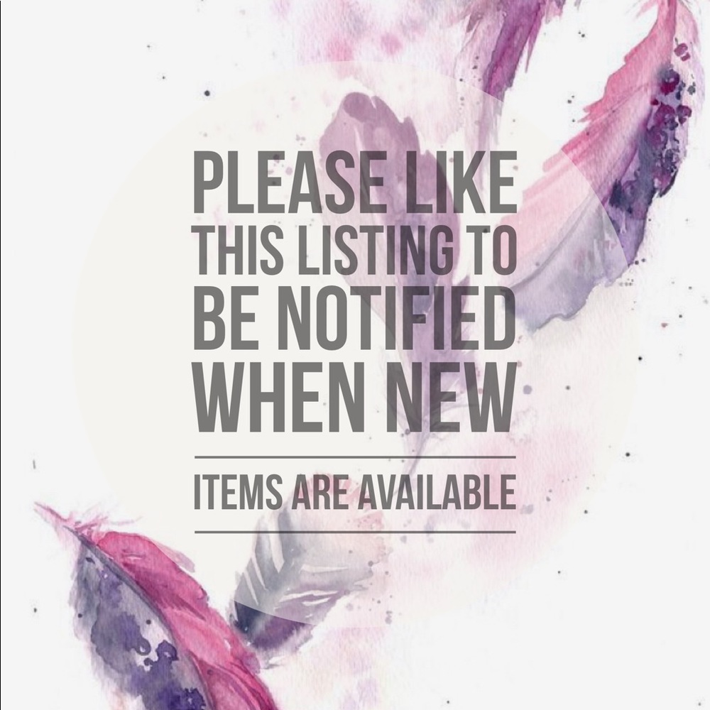 LIKE THIS LISTING TO GET NOTIFIED OF ITEMS JUST IN